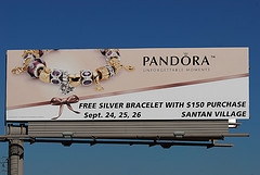 free pandora bracelet with purchase of charms